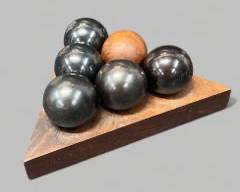 Vintage 1960s MCM Piet Hein Rosewood Sculpture Game for Skjode Denmark
