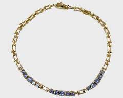 Fine 10K Yellow Gold Purple Gemstone 7 3/4

