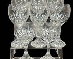 Fine Baccarat Crystal Wine Glassware Set of 11
