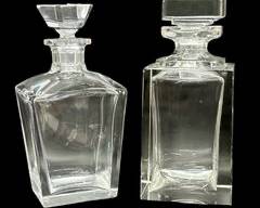 Two Fine Orrefors and Non-Branded Crystal Decanters
