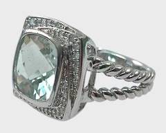 Fine Sterling Silver David Yurman Style Statement Ring Size 7.75
