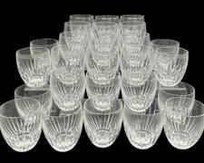 Fine Baccarat Crystal Old Fashioned Glassware Set of 12 Large Set of 14 Small
