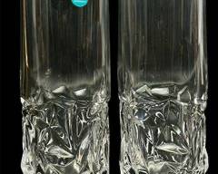 Tiffany & Co. Rock-Cut Highball Glass in Crystal Made In Germany Pair
