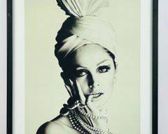 VOGUE Plated Turban, April 1965, Large Print On Board By David Bailey
