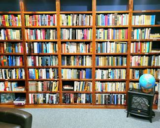 Several Bookshelves Full throughout the house- THOUSANDS of Books at this estate!