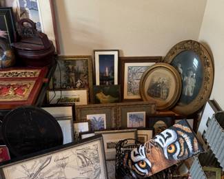 Large assortment of art