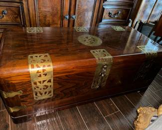 Large vintage Korean blanket Trunk