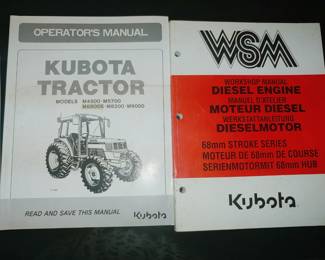 2003 Kubota M6800 Tractor with bush hog, less than 1200 hours