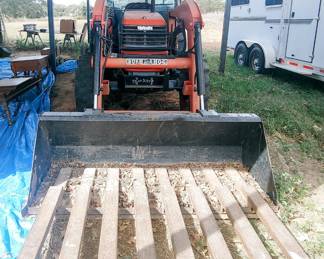 2003 Kubota M6800 Tractor with bush hog, less than 1200 hours