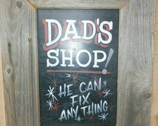 Dad's Shop! Sign