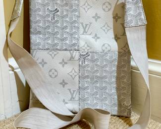 Upcycled Goyard & LV Crossbody