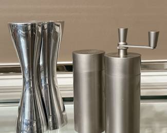 Nambe Salt & Pepper Shakers