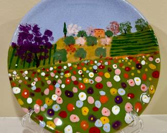 Hand Painted Italian Pottery Plate
