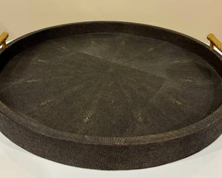 Velle Cose Serving Tray with Gold Handles