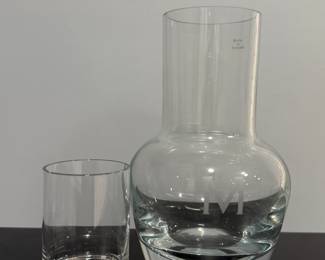 Monogrammed Bedside Carafe
