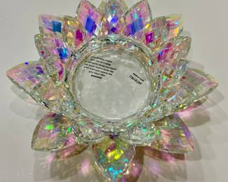 Crystal Lotus Candle Holder 
