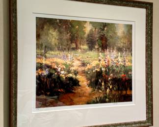 "Floral Path" H/C, Signed Tomao