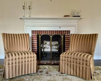 (2) Custom Upholstered Chairs