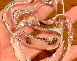 Interlocking Glass Hearts