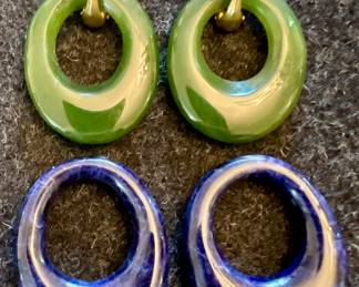 14K Earrings with Semi Precious Stones