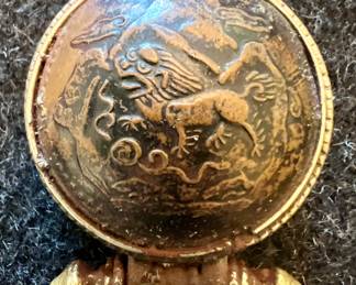 Bhutanese Coin Prayer Box Pendant