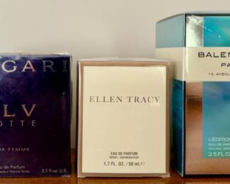 New Bvlgari, Ellen Tracy & Balenciaga Paris Perfume