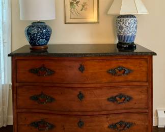 Oak Dresser with Marble Top
