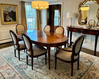 Henredon Dining Table & 6 Chairs