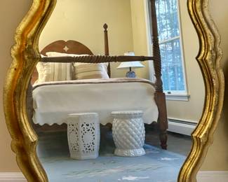 (2) Ornate Gold Gilt Mirrors