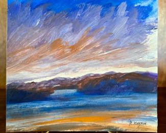 Miniature Oil on Canvas, Signed B. Negrin