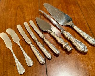 Sterling Silver Butter, Cheese & Pie Serving Knives