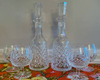 Waterford Decanters and Glasses