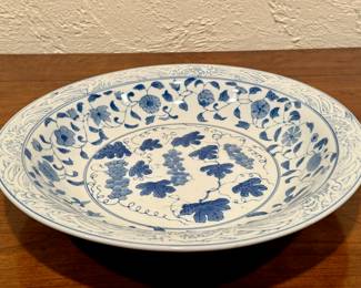 Blue & White Ceramic Plate