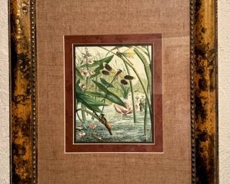 (2) Framed Dragonfly Prints