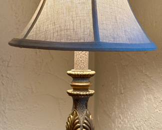 Table Lamp with Gold Leaf Finish