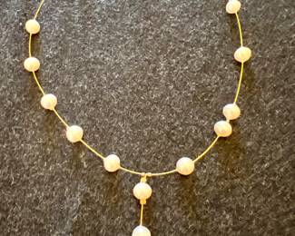 Sterling Silver & Pearl Necklace