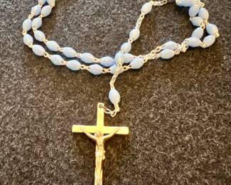Rosary with Blue Beads