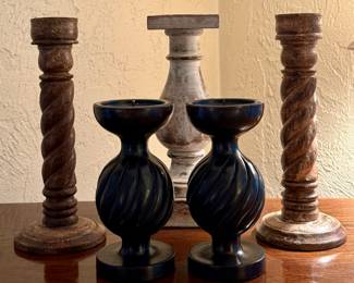 Wood Candlesticks
