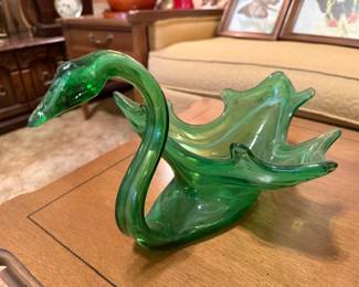 Glass swan