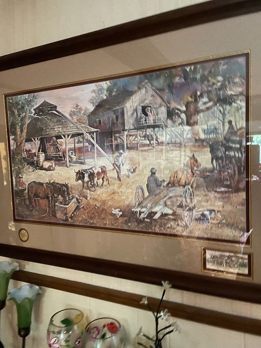 "Down at the Gin Yard" commemorative w/COA