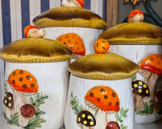 Mushroom canisters by Sears & Roebuck 1976