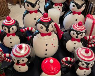 Christmas penguins
