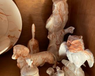 Alabama clay owls, dog, etc.