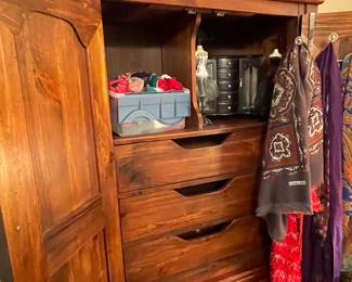 Chest on chest w/doors open