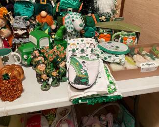 A few of the St Patrick's Day decor
