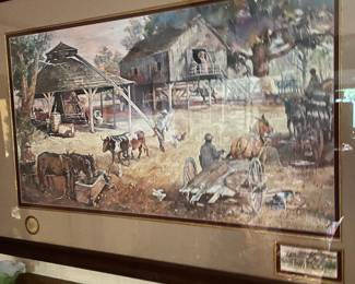 "Down at the Gin Yard" commemorative w/COA