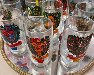 12 days of Christmas glasses