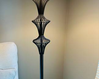 Wales's  Black Floor Lamp 