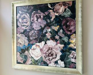 Marmont Hill Collective , Taupe Floral Framed Art 
