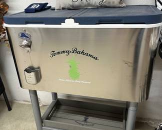 Tommy Bahama cooler on wheels